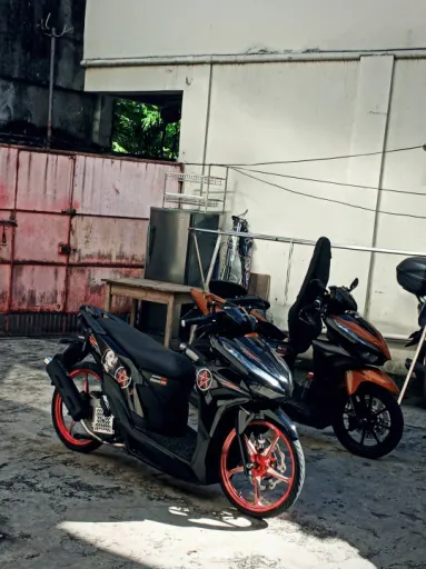 Motorcycle scene
